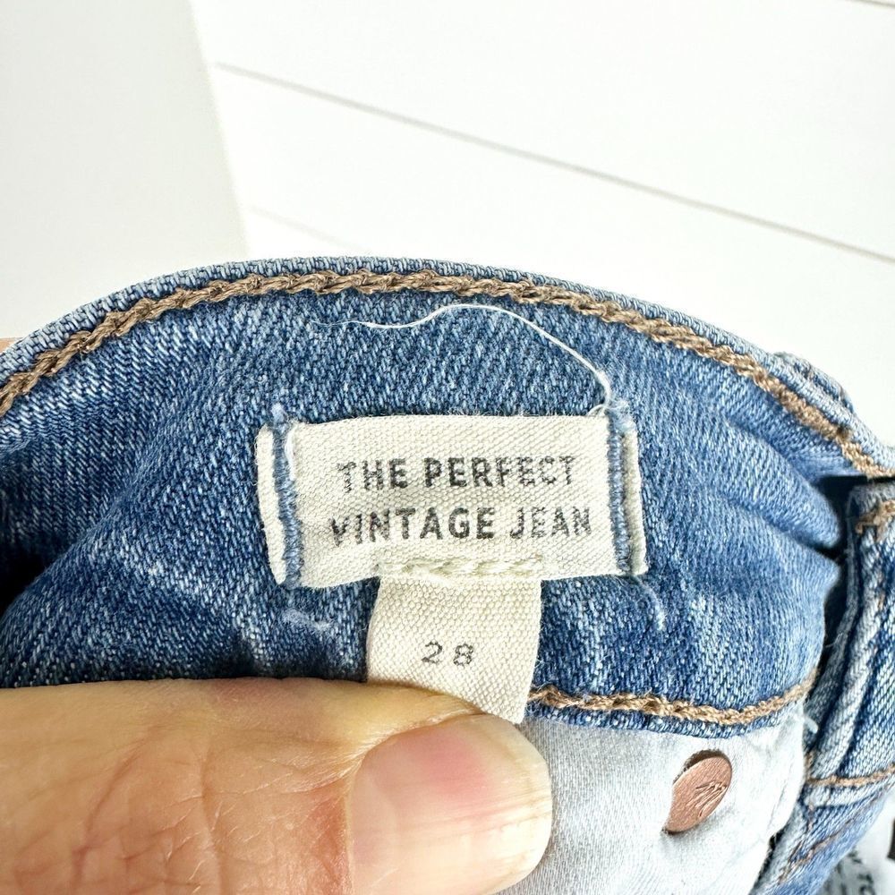 Madewell The Perfect Vintage Jean in Denman Wash Size 28 Distressed - Picture 10 of 10